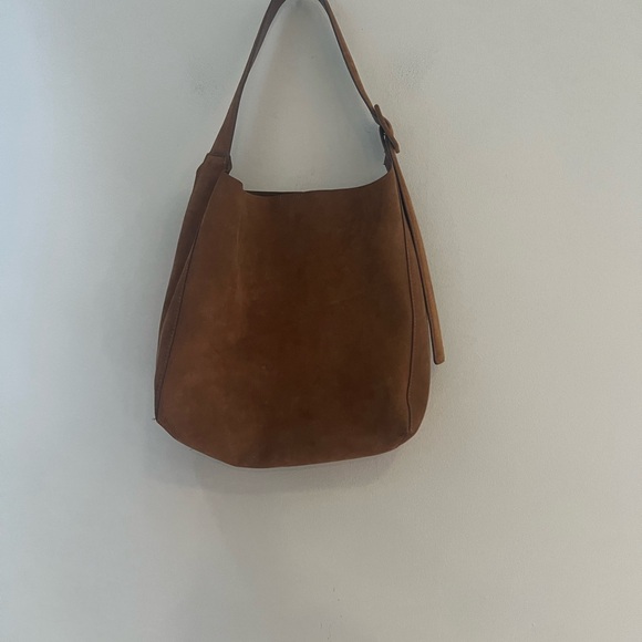 Mango Tan Suede Shoulder Bag - Picture 10 of 16